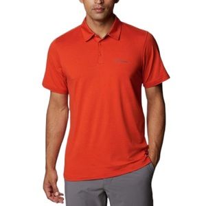 Columbia Orange Omni-Shade Polo Shirt Size Large